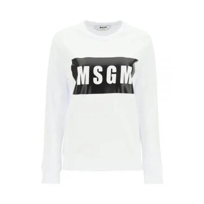 엠에스지엠 박스 로고 코튼 맨투맨 2000MDM523 200001 01 - MSGM