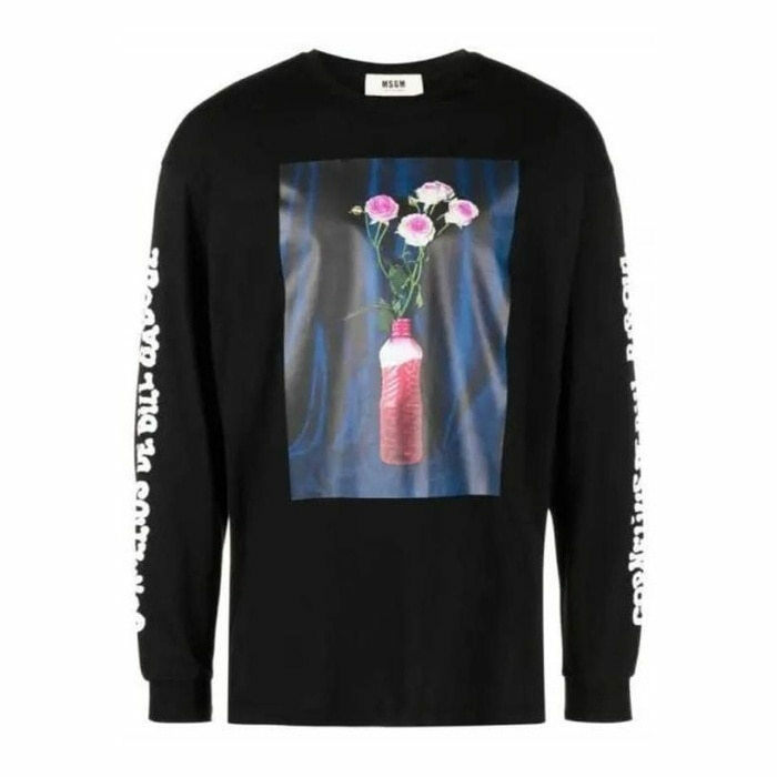 엠에스지엠 판타스틱 그린 긴팔 티셔츠 3546MM01 237580 99 - MSGM