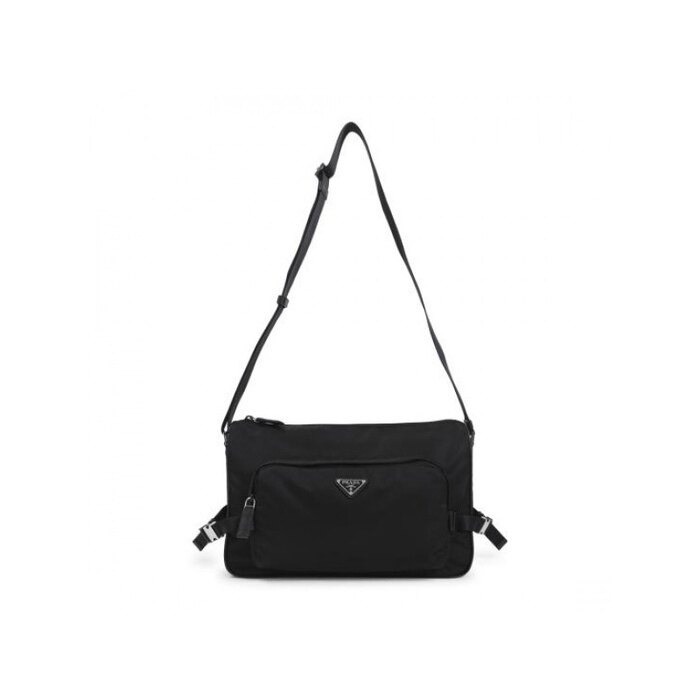 라프리마 프라다 라지 리나일론 및 사피아노 가죽 숄더백 2VH191 VOOO 2DMG F0002 - Prada