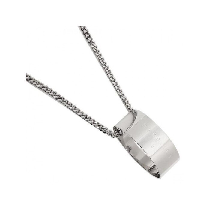 MM6 메종 마르지엘라 로고 링 라지 펜던트 네크리 SM7UU0040 SV0224 951 - MM6