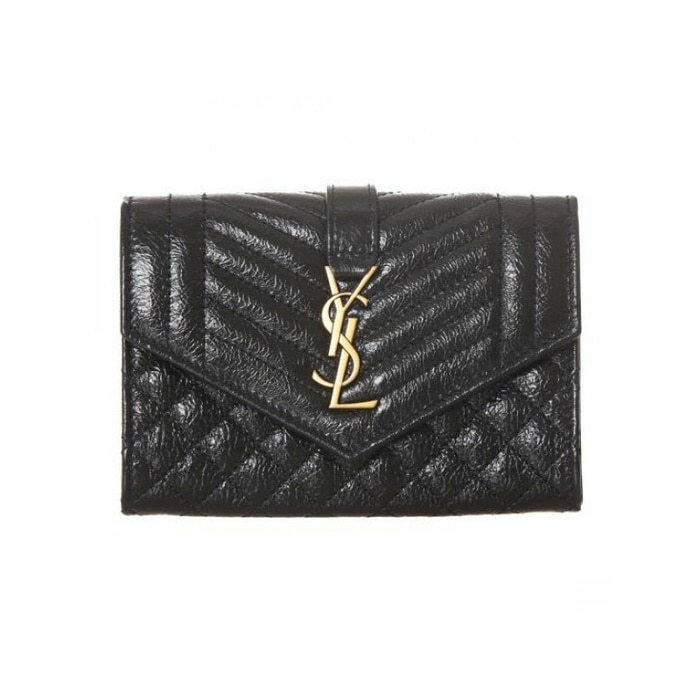 라프리마 생로랑 믹스 마틀라세 엔벨롭 지갑 651026 AAC9A 1000 - Saint Laurent