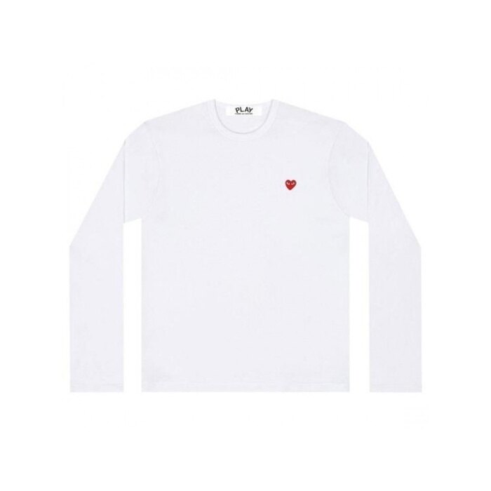 꼼데가르송 스몰 레드하트와펜 긴팔 티셔츠 AX T308 051 2 - Comme des Garcons