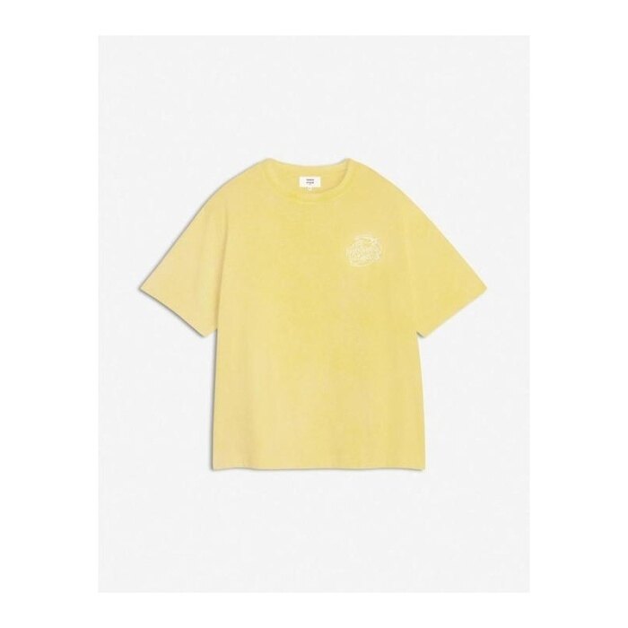 라프리마 메종키츠네 MAISON KITSUNE LEMONADE 체스트 자수 오버사 OM00115KJ0119 0110 - Maison Kitsune