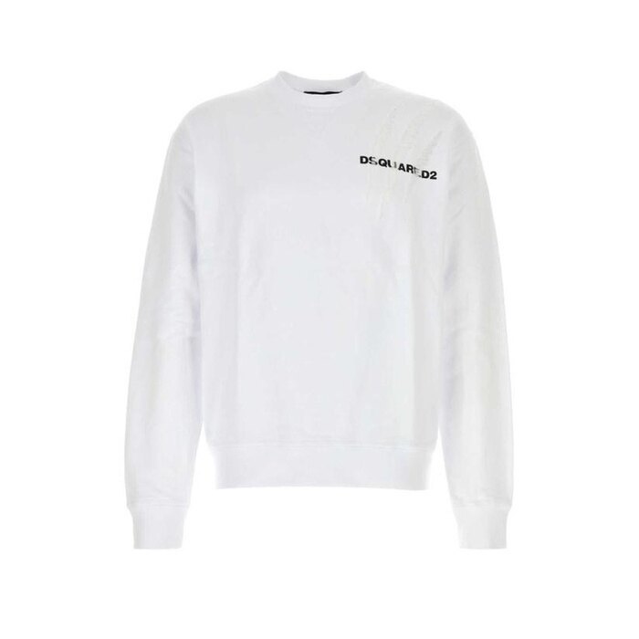 디스퀘어드2 스크래치 프린트 쿨 핏 크루넥 스웨 S74GU0804 S25551 100 - Dsquared2