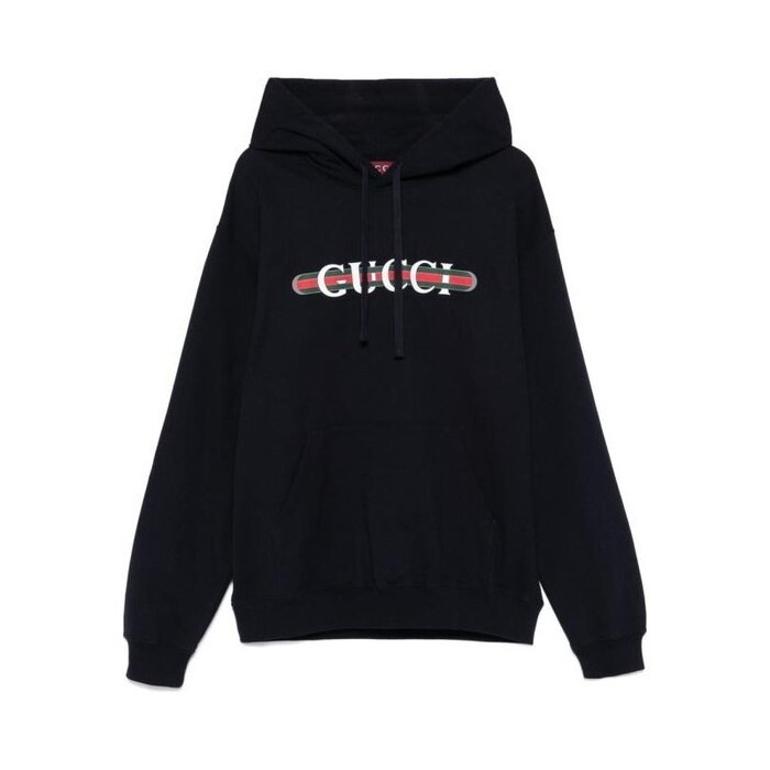 구찌 프린트 코튼 저지 후드 스웨트 셔츠 788771 XJG59 4735 - Gucci