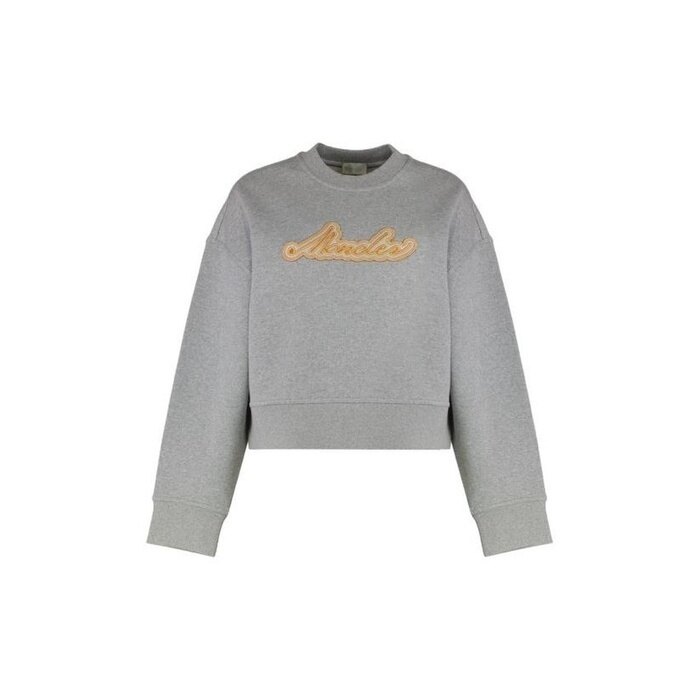 몽클레어 자수 패치 코튼 스웨트셔츠 8G00021 899V4 986 - Moncler