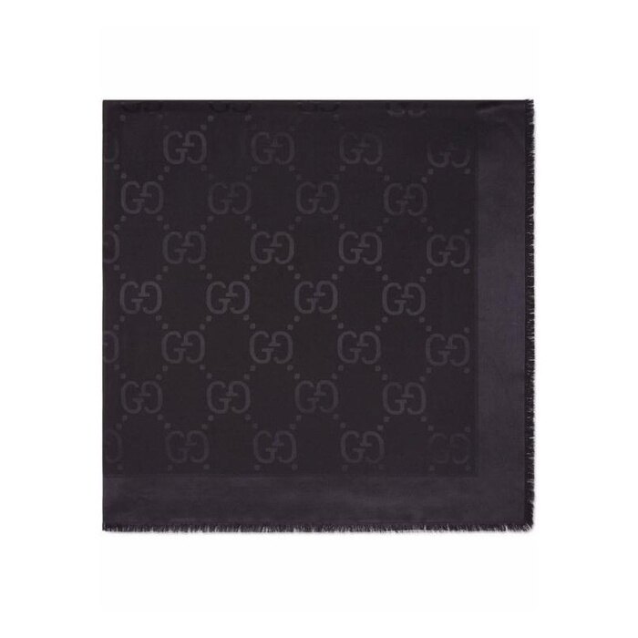 구찌 GG 자카드 실크 울 숄 663671 3GC43 1000 - Gucci