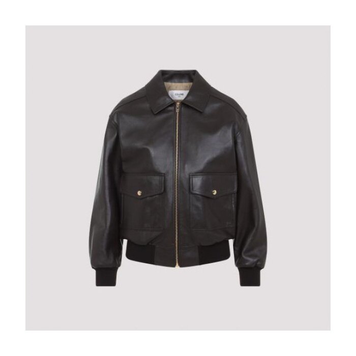 셀린느 루즈 에비에이터 블루종 자켓 인 소프트 램스 2EG26305Q 19EH - Celine