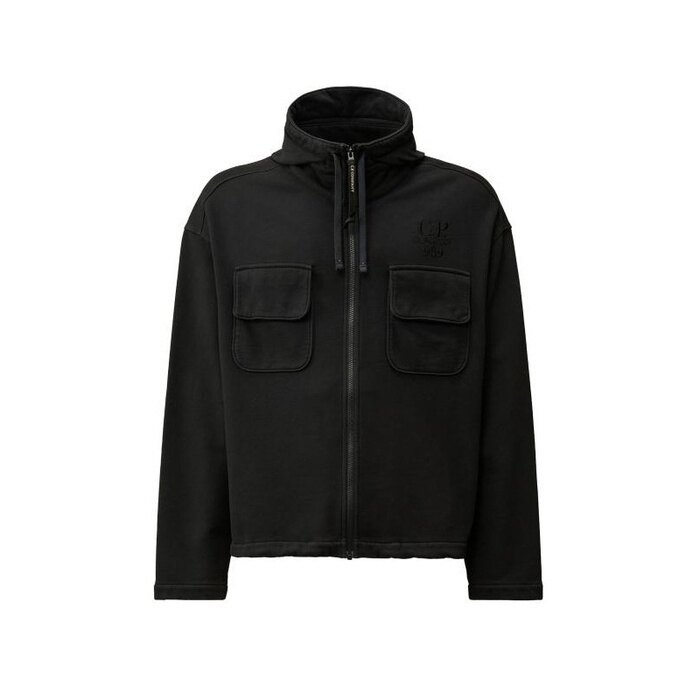라프리마 CP컴퍼니 브러쉬드 Emerized Diagonal 플리스 후드 오 17CMSS021A 006372G 995 - CP company