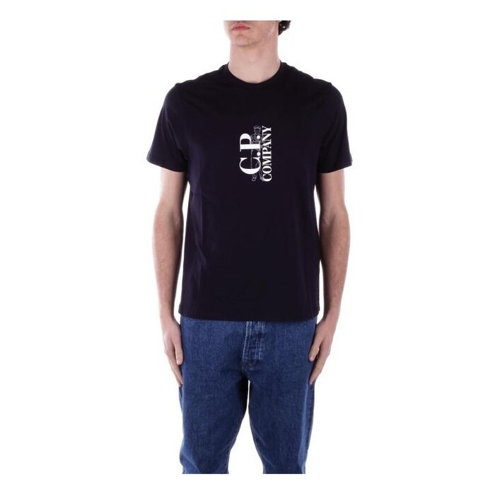 CP컴퍼니 301 저지 버티컬 로고 티셔츠 18CMTS138A 005100W 888 - CP company