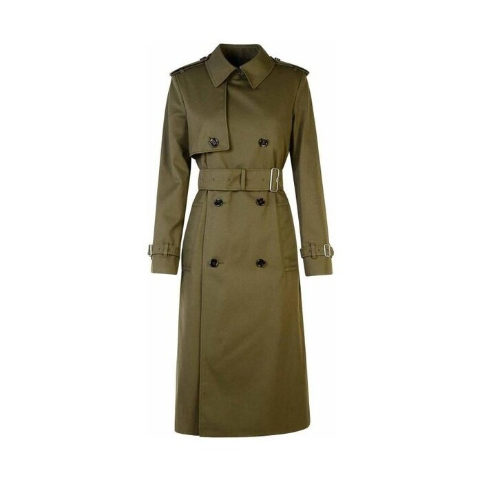 버버리 롱 코튼 블렌드 트렌치코트 코트 8093046 - Burberry