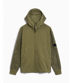 CP컴퍼니 Diagonal Raised 플리스 후드 스웨트셔츠 다 19CMSS054A 005835M 652 썸네일 1