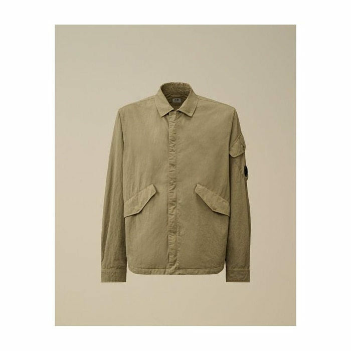 CP컴퍼니 Diagonal Flatt 나일론 집 오버셔츠 다이애 19CMOS078A 110201G 356 - CP company
