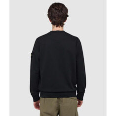 26SS 스톤아일랜드 오가닉 코튼 플리스 블랙 남성 맨투맨 L1S15 6100060 S0051 V0029 썸네일 3
