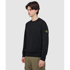26SS 스톤아일랜드 오가닉 코튼 플리스 블랙 남성 맨투맨 L1S15 6100060 S0051 V0029 썸네일 2