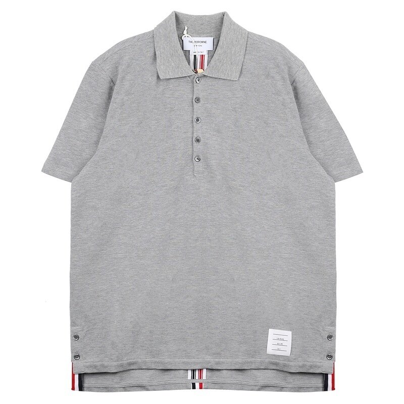 톰브라운 릴랙스핏 센터백 스트라이프 반팔 카라티 MJP042A 00050 055 - Thom Browne