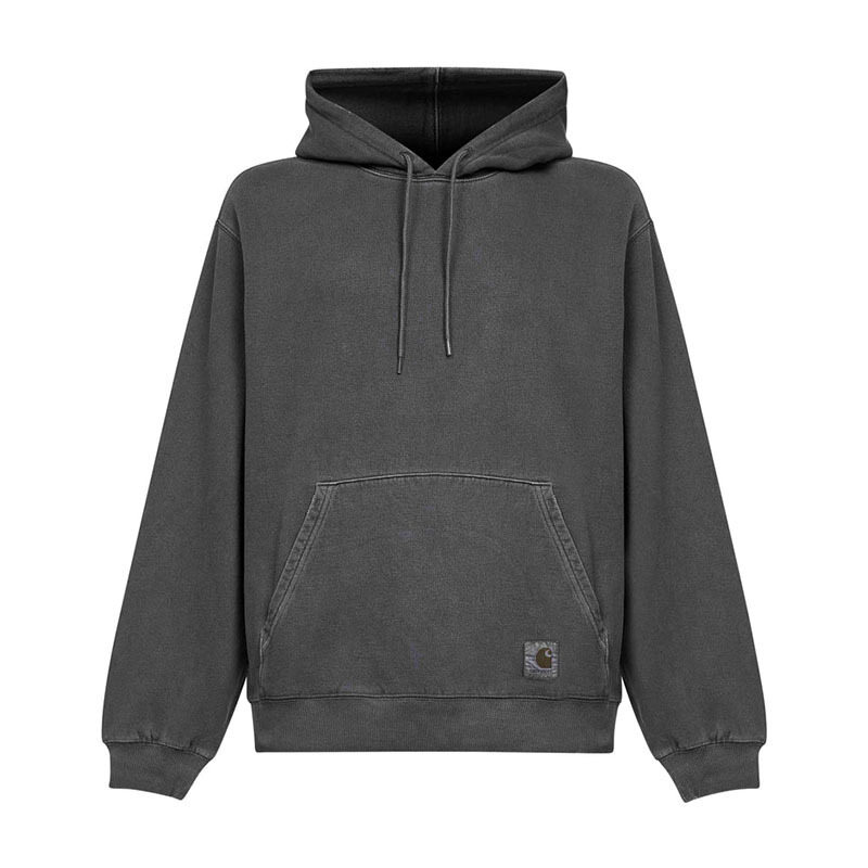 26SS 칼하트윕 토리온 블랙그라인드워시 남성 후드 티셔츠 I036053 89B7 - Carhartt