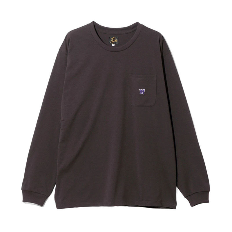 니들스 폴리 저지 다크퍼플 남성 긴팔 티셔츠 QV361 DKPURPLE - Needles