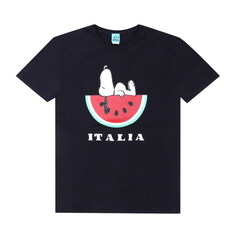 [와일드동키 WILD DONKEY] T-ITALIA BLACK 공용 반팔티 썸네일 1