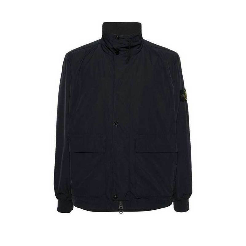 [국내배송] 스톤아일랜드 자켓 마이크로 트윌 남성 네이비 - Stone Island