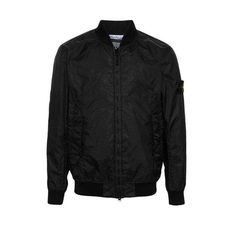 [국내배송] 스톤아일랜드 봄버 자켓 멤브리나 3L 블랙 - Stone Island