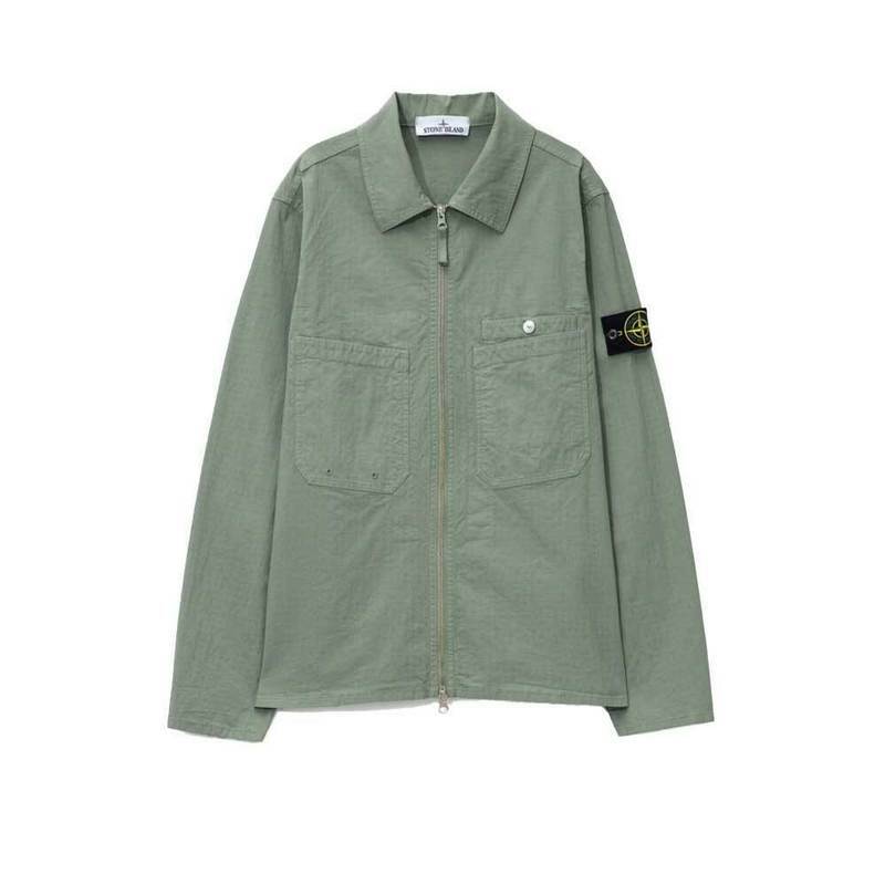 [국내배송] 스톤아일랜드 오버셔츠 자켓 스트레치-TC 머스크 - Stone Island