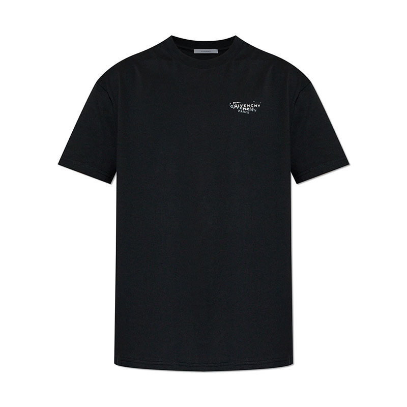 26SS 지방시 로고 코튼 남성 반팔 티셔츠 BM71NK3YSA 001 - Givenchy