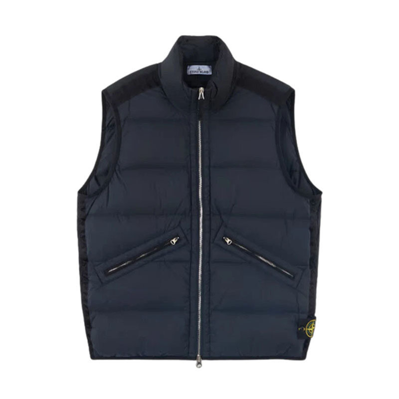 스톤아일랜드 나일론 다운 네이비 남성 패딩조끼 8115G0828 V0020 - Stone Island