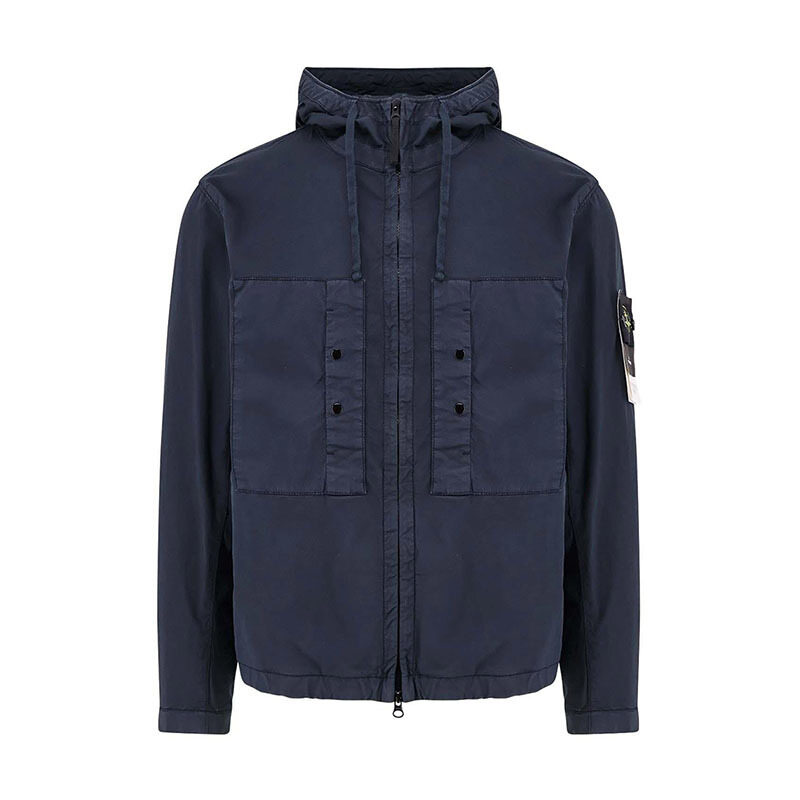 스톤아일랜드 수피마 코튼 네이비 남성 자켓 K1S15 4100091 S0010 V0020 - Stone Island