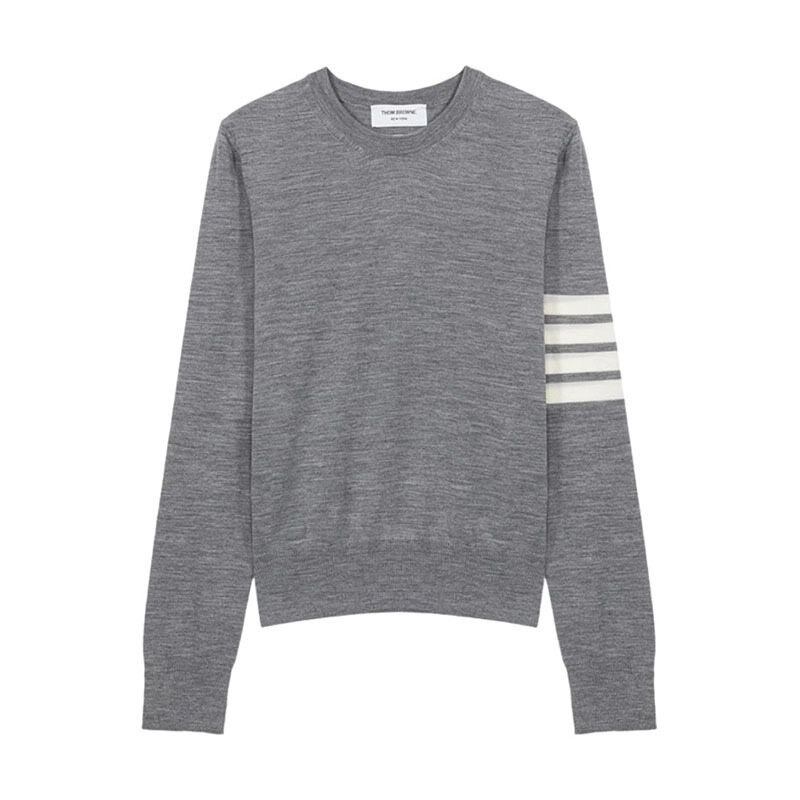 26SS 톰브라운 4바 울 라이트그레이 여성 니트 FKA280A Y1014 055 - Thom Browne