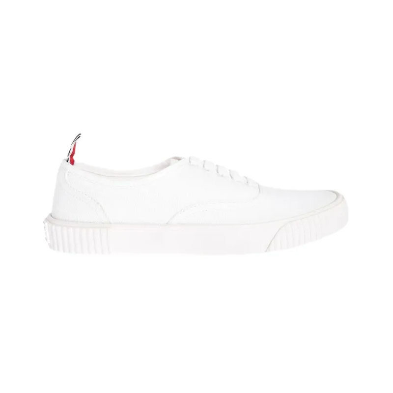 26SS 톰브라운 헤리티지 캔버스 화이트 남성 스니커즈 MFD201A 01588 100 - Thom Browne