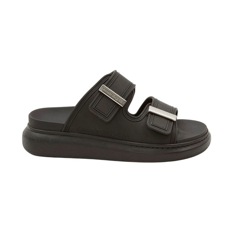 26SS 알렉산더맥퀸 하이브리드 블랙 남성 슬리퍼 663563 W4Z51 1081 - Alexander McQueen