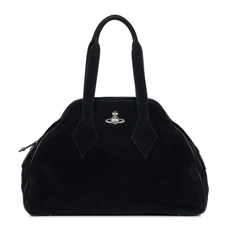 비비안웨스트우드 야스민 스웨이드 라지 블랙 여성 토트백 4701000GW L007E N401 - Vivienne Westwood