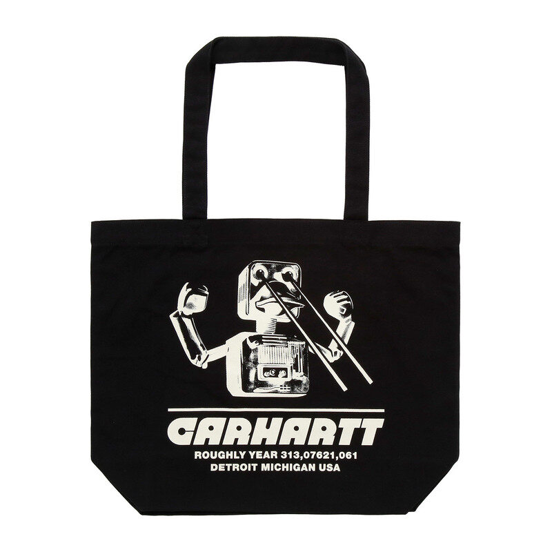 칼하트 캔버스 그래픽 블랙 공용 토트백 I033975 3ETXX - Carhartt