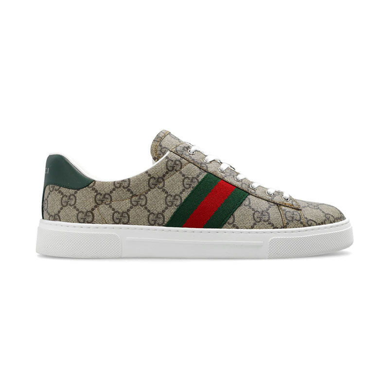 26SS 구찌 에이스 웹 베이지 여성 스니커즈 760774 FACMZ 9746 - Gucci