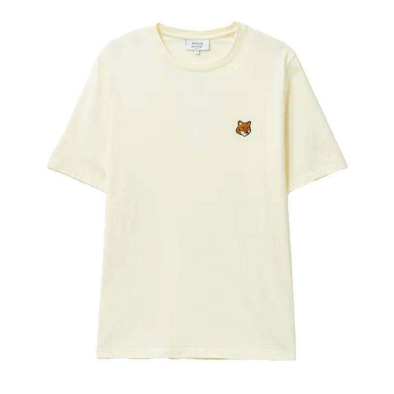 26SS 메종키츠네 폭스 헤드 레귤러 티셔츠 노블 베이지 PM00107KJ7026 0063 - Maison Kitsune