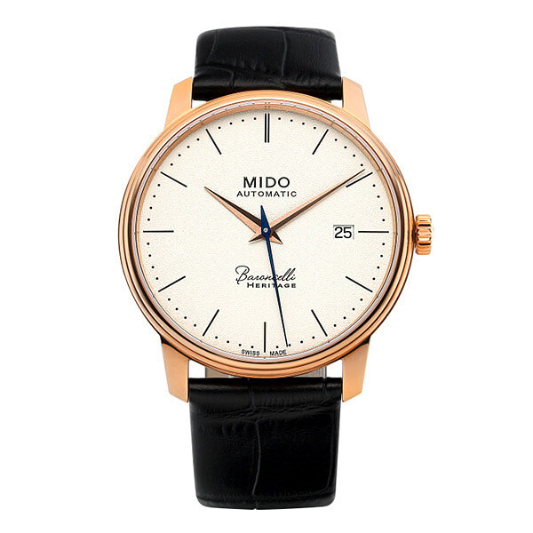 미도 M027.407.36.260.00 (M0274073626000) 바론첼리 헤리티지 슬림 남성 가죽시계 - Mido