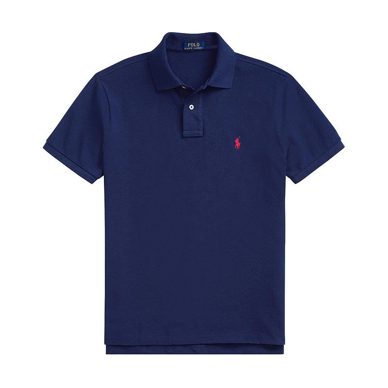 26SS 폴로랄프로렌 포니 로고 블루 남성 반팔 카라 티셔츠 710783656012 - Polo Ralph Lauren