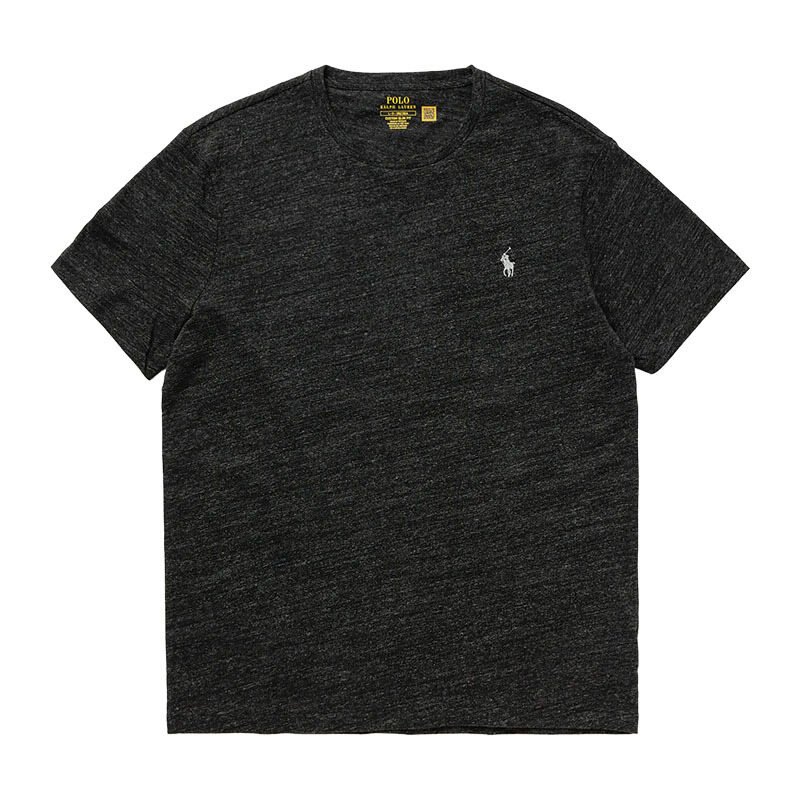 폴로랄프로렌 포니 로고 블랙헤더 남성 반팔 티셔츠 710671438164 - Polo Ralph Lauren