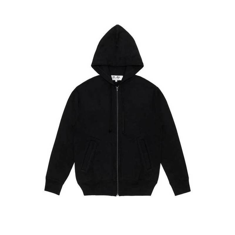 [국내배송] 꼼데가르송 집업 후드 블랙하트 남여공용 블랙 - Comme des Garcons