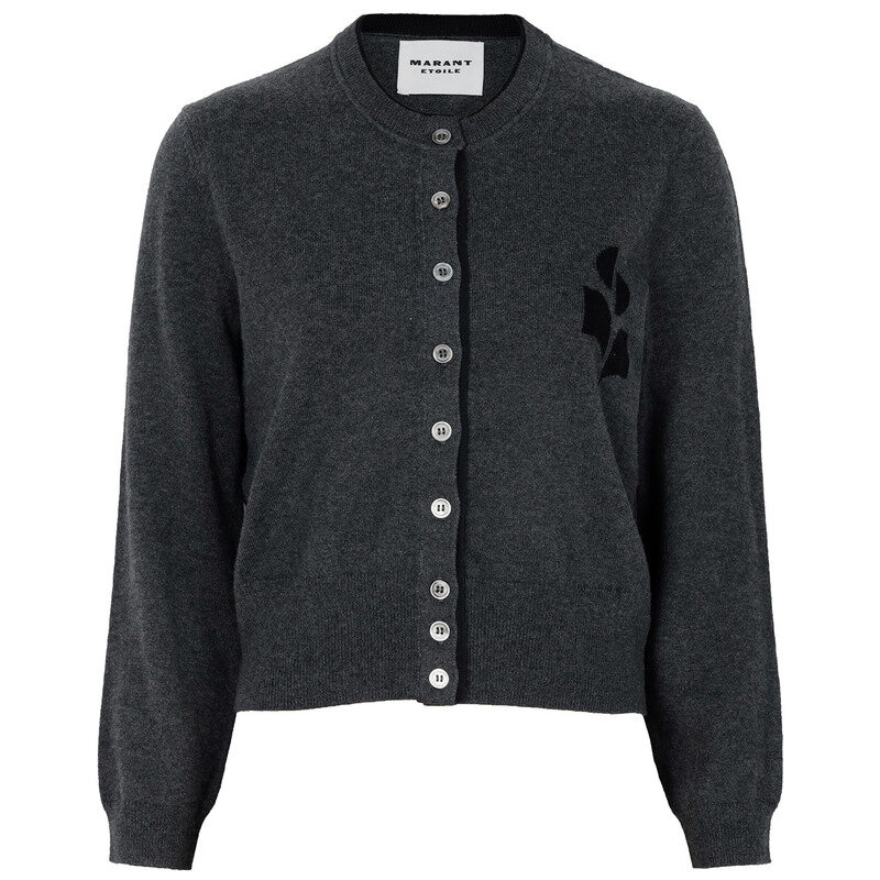 이자벨마랑 로나 앤트러사이트 여성 가디건 CA0163FA D1L16E ANBK - Isabel Marant