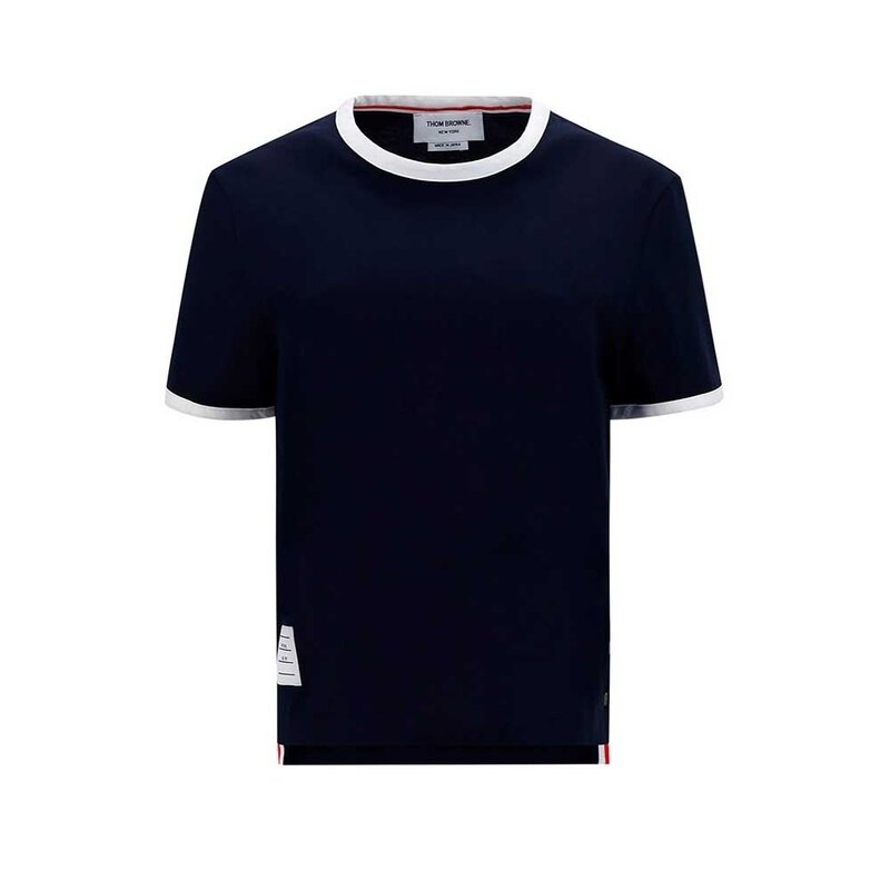 [국내배송] 톰브라운 반팔 티셔츠 링거 남성 MJS083A 00042 415 - Thom Browne