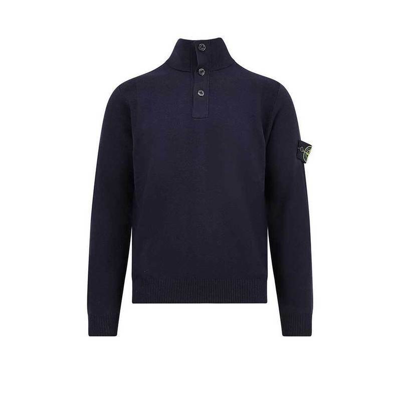 [국내배송] 스톤아일랜드 니트 스웨터 하프 남성 네이비 5100002 - Stone Island