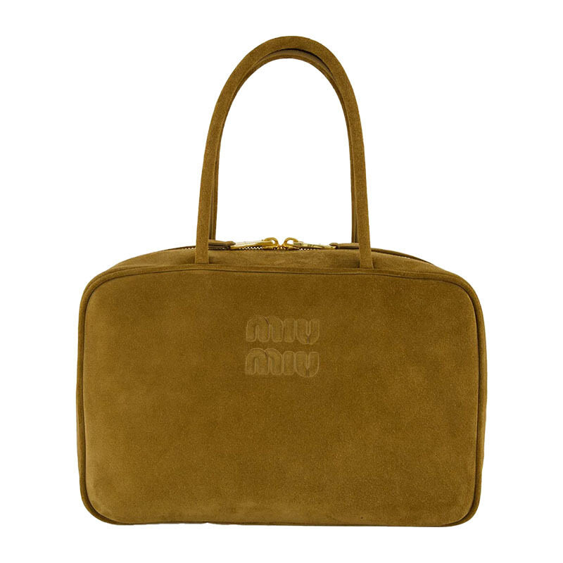 26SS 미우미우 보 스웨이드 라지 여성 토트백 5BB117 2CSS F0393 - Miu Miu