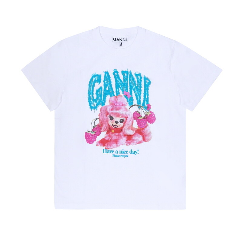 [가니 GANNI] A1050142 151 여성 반팔티 - Ganni