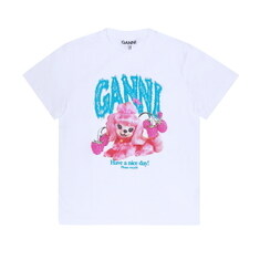 [가니 GANNI] A1050142 151 여성 반팔티 썸네일 1