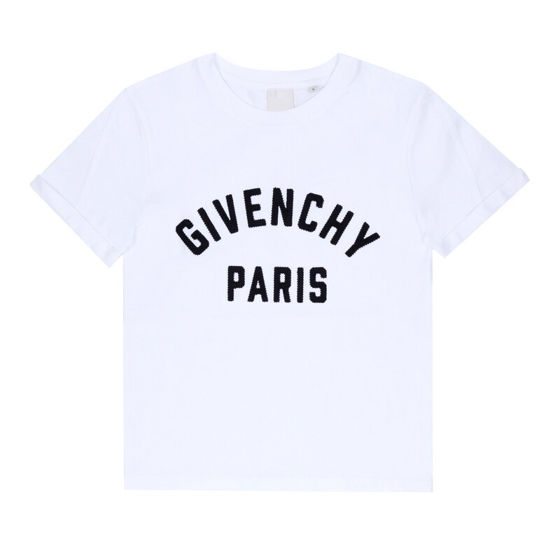 지방시 H31109 10P 로고 롤업 주니어 반팔티 - Givenchy