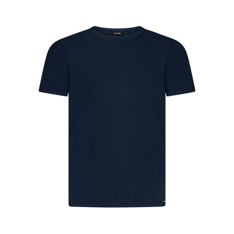 26SS 톰포드 로고 탭 크루넥 남성 반팔 티셔츠 T4M08 1040 412 - Tom Ford