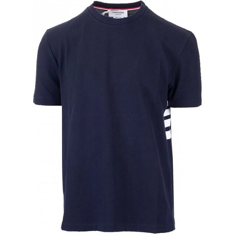 26SS 톰브라운 4바 코튼 남성 반팔 티셔츠 MJS123A 00050 415 - Thom Browne