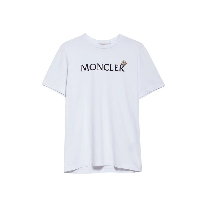 26SS 몽클레르 플록 로고 남성 반팔 티셔츠 8C00067 8390T 001 - Moncler